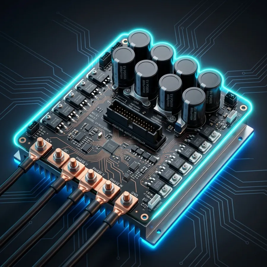 High-Power Field Oriented Control FOC Motor Controller PCB